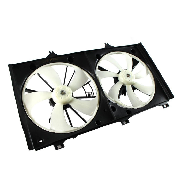 CarPartsDepot 426-442414 Radiator Condenser Dual Fan Motor Blade Shroud 2.4L 4-Cyl M/T TO3115151