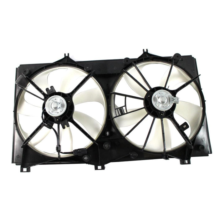 CarPartsDepot 426-442414 Radiator Condenser Dual Fan Motor Blade Shroud 2.4L 4-Cyl M/T TO3115151