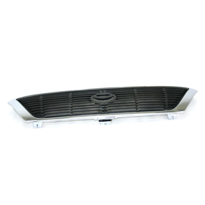 CarPartsDepot, Chrome Front Grille Grill Painted Silver/Gray Insert New Replacement Parts, 400-441525 TO1200201 53100AC010