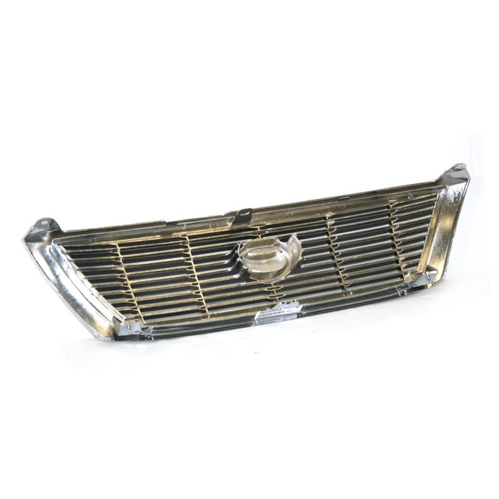 CarPartsDepot, Chrome Front Grille Grill Painted Silver/Gray Insert New Replacement Parts, 400-441525 TO1200201 53100AC010