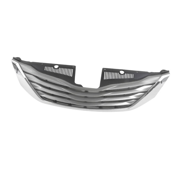 New Replacement Parts Front Black/sliver Grille Grill Chrome Molding With Out Radar Cruise Control Compatible With TOYOTA Sienna Van Fit Base XLE Model TO1200333 5310108090