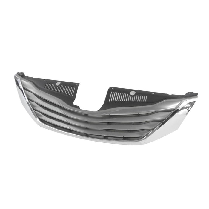 New Replacement Parts Front Black/sliver Grille Grill Chrome Molding With Out Radar Cruise Control Compatible With TOYOTA Sienna Van Fit Base XLE Model TO1200333 5310108090