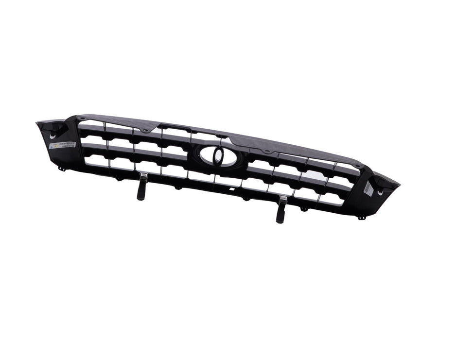 JustDrivably Replacement Parts Front Grille Grill Assembly With Black Shell And Insert Compatible With Toyota Highlander 2004 2005 2006 2007