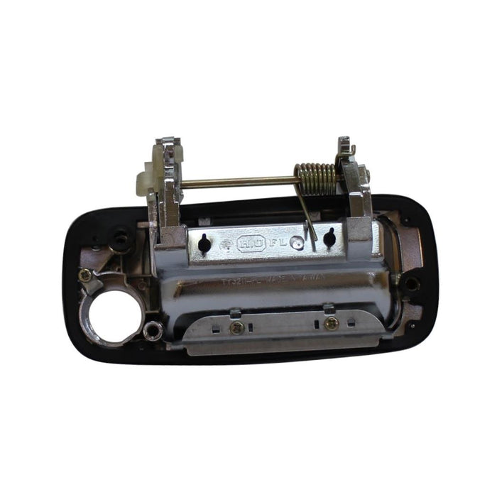 Door Handle Compatible with 93-97 Toyota Land Cruiser Base 4.5L Front Left Side Exterior Metal Chrome w/Keyhole