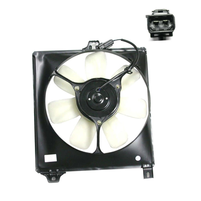 CarPartsDepot New Replacement Parts Front AC Condenser Fan Compatible With TOYOTA RAV4
