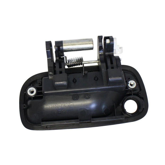 New Replacement Parts Front Right Passenger Side Black Smooth Exterior Outer Door Handle Compatible With TOYOTA Tundra Regular Access Cab Fits TO1311125 6921034040C1