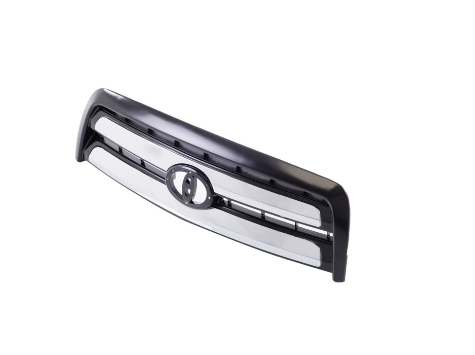 Perfect Fit Group T070127 - Tundra Grille, Abs Plastic, Painted-Black (Code 202), W/ Chrome Molding, Regular Cab/ Access Cab