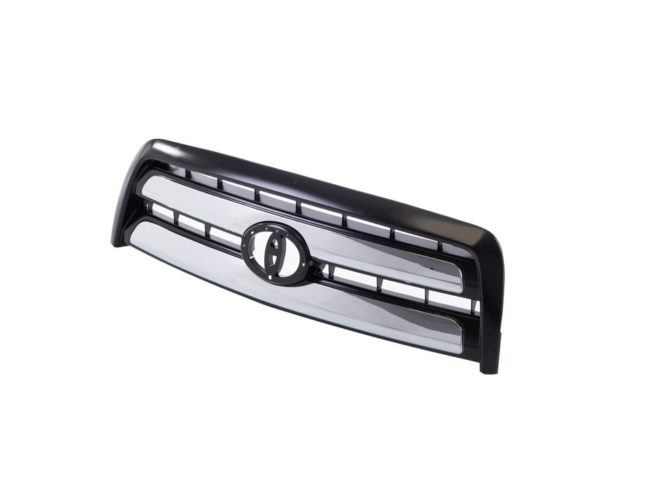 Perfect Fit Group T070127 - Tundra Grille, Abs Plastic, Painted-Black (Code 202), W/ Chrome Molding, Regular Cab/ Access Cab