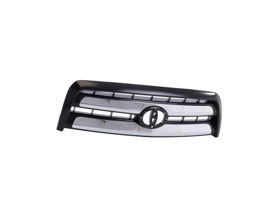 Perfect Fit Group T070127 - Tundra Grille, Abs Plastic, Painted-Black (Code 202), W/ Chrome Molding, Regular Cab/ Access Cab