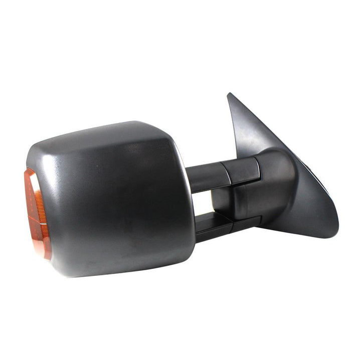 Front Right Passenger Side Power Heated Trailer Tow Type Black Textured Side View Door Mirror Compatible With TOYOTA Tundra With Towing Package Fits TO1321243 879100C221