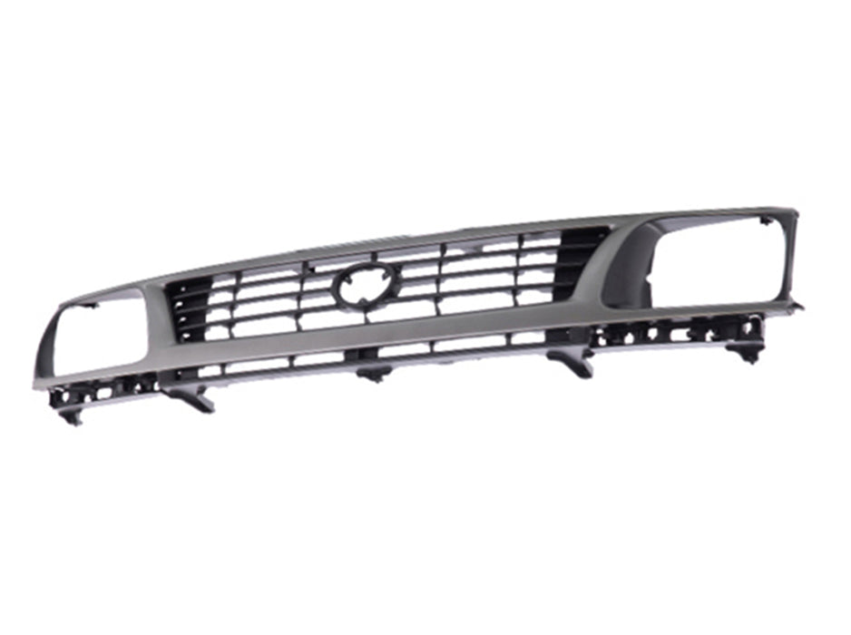 JustDrivably Replacement Parts Front Grille Grill Assembly With Black Shell With Black Insert Compatible With Toyota Tacoma 1995 1996 Pickup Truck