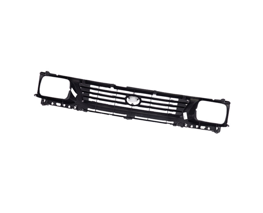 JustDrivably Replacement Parts Front Grille Grill Assembly With Black Shell With Black Insert Compatible With Toyota Tacoma 1995 1996 Pickup Truck