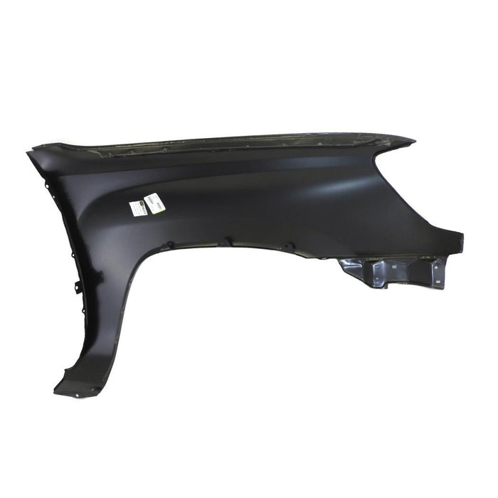 CarPartsDepot 371-44837-01, Left Fender Primed Steel No Molding Hole 2Wd Lh