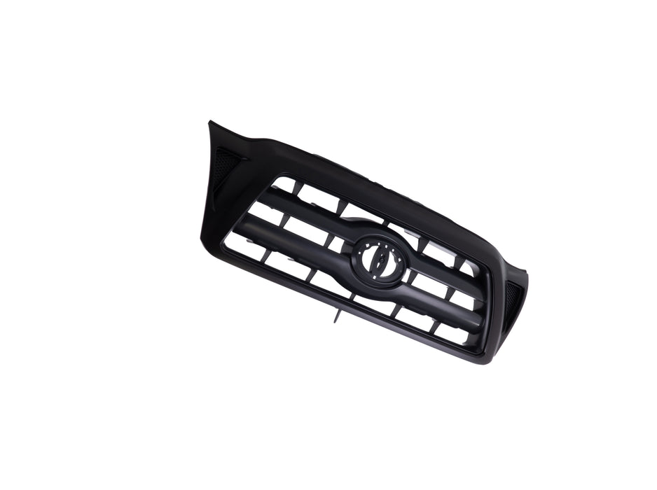 JustDrivably Replacement Parts Front Grille Grill Assembly With Black Shell With Gray Insert Compatible With Toyota Tacoma 2005 2006 2007 2008 2009 2010 2011 Pickup Truck
