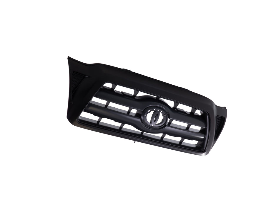 JustDrivably Replacement Parts Front Grille Grill Assembly With Black Shell With Gray Insert Compatible With Toyota Tacoma 2005 2006 2007 2008 2009 2010 2011 Pickup Truck