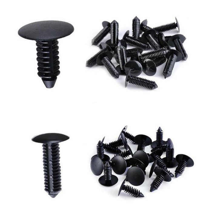 240pcs Car Retainer Clips Plastic Rivets Fasteners Push Retainer Kit Most Popular Sizes Auto Push Pin Set Door Trim Panel Fender Clips Compatible With GMC/FORD/NISSAN/HONDA/CHRYSLER